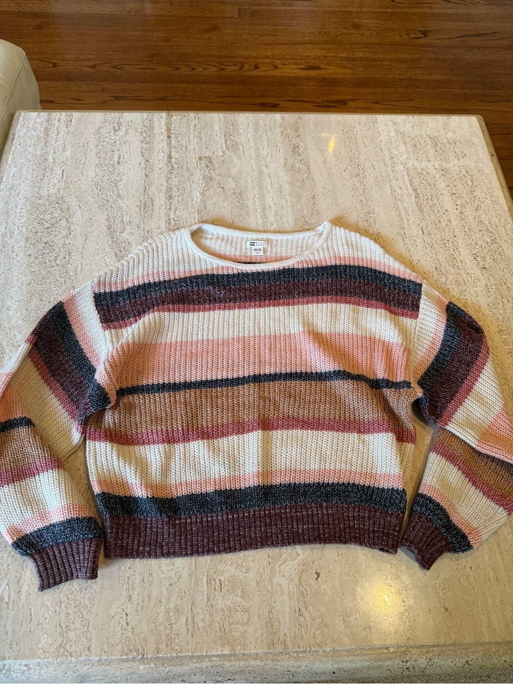 Billabong Striped Crewneck Sweater